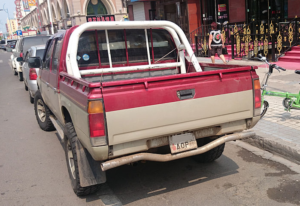Open pickup truck